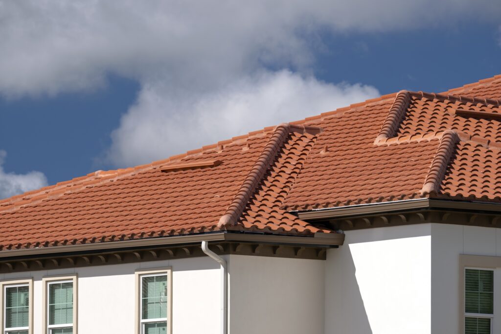 Clay tile roof